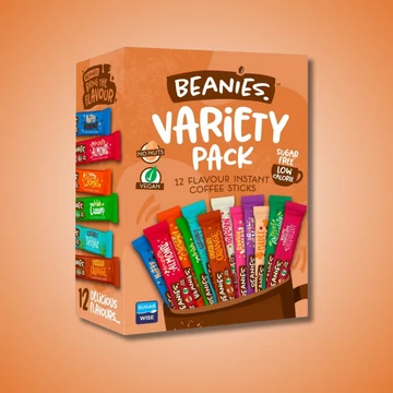 Beanies Variety ízesített instant kávé válogatás 12x2g