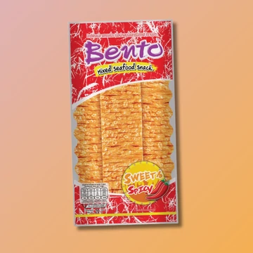 Bento szárított grillezett tenger gyümölcsei thaiföldi édes-csípős chips 20g