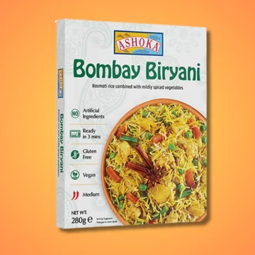 Ashoka Indiai instant Bombay Biryani gluténmentes rizses készétel 280g