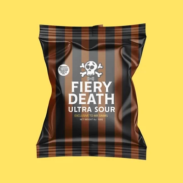 Eredeti Black Death - Fiery Death Ultra Sour chilis ultra savanyú cukor 100g