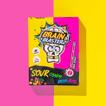 Brain Blasterz Sour Bitz savanyú citrom-málna ízű cukor 45g