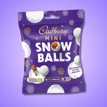 Cadbury Mini Snow Balls csokihógolyók 80g