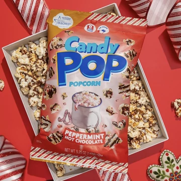 Candy Pop Peppermint Hot Chocolate borsmentás forró csoki ízű popcorn 149g