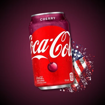 USA Coca Cola Cherry meggyes szénsavas amerikai üdítő 355 ml