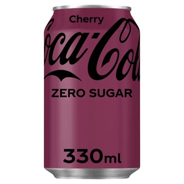 Angol Coca Cola Cherry Zero cukormentes szénsavas üdítő 330ml
