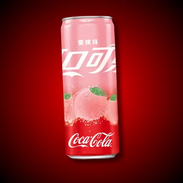Coca Cola China Peach barack ízű szénsavas üdítőital 330ml