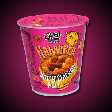 Daebak Habanero csirke ízű csípős leves tésztával 85g