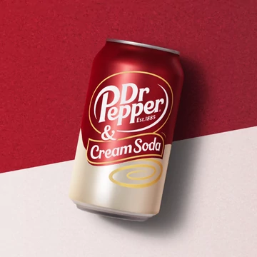 Dr. Pepper Cream Soda vaníliás szénsavas üdítőital 355ml