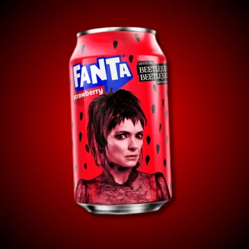 Fanta Beetlejuice USA  epres ízű limitált szénsavas üdítőital 355ml