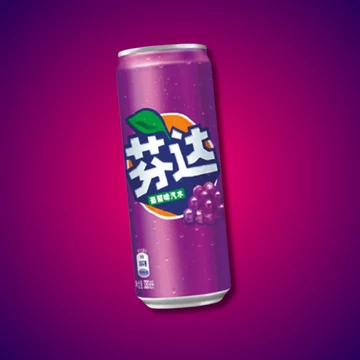 Fanta Grape Kínai szőlő ízű üdítőital 330ml