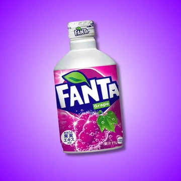 Fanta Grape Japán szőlő ízű üdítőital fém palackban 300ml