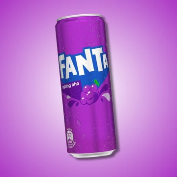 Fanta Grape szőlő ízű Vietnámi szénsavas üdítő 320ml