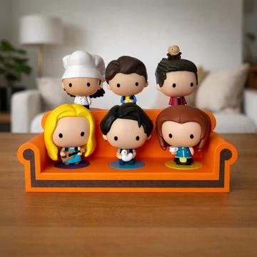 Friends Jóbarátok kanapé Mcdonalds figura tartó