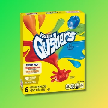 Fruit Gushers gyümölcs ízesítésű cukorka 136g