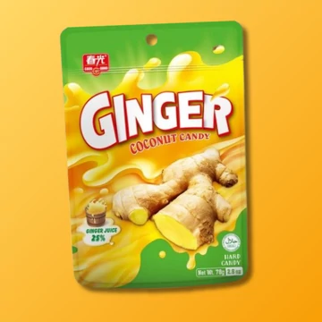 Kínai kókuszos gyömbér cukor 78g