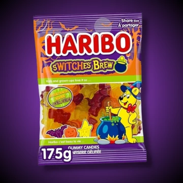 Haribo Switches Brew Halloweeni boszorkányos gumicukor 160g