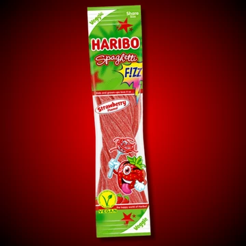 Haribo Spaghetti Strawberry Sour savanyú eper ízű gumicukor 200g