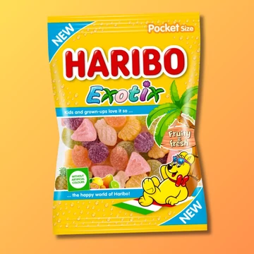 Haribo Exotix egzotikus gyümölcsízű gumicukor 100g