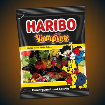 Haribo Halloween Vámpír gumicukor 175g