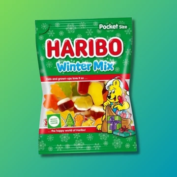 Haribo Winter Mix karácsonyi gumicukor 175g