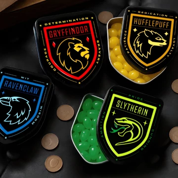 Harry Potter Roxfort házak fémdobozos cukorka csomag 4x28g