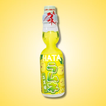 Hatakosen Ramune Yuzu ízű szénsavas japán üdítő 200ml