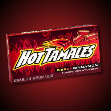 Hot Tamales fahéjas cukorka 121g