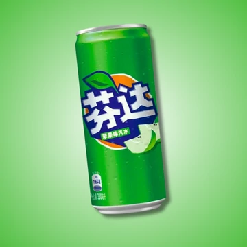 Fanta Green Apple Kínai zöldalma ízű üdítőital 330ml