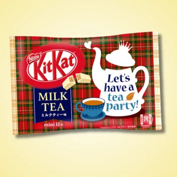 KitKat Mini Milk Tea angoltea ízű japán csokoládé családi kiszerelés 81g