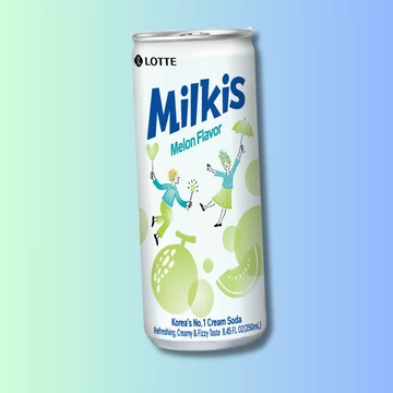 Lotte Milkis Soft Drink Melon dinnye ízű tejes szénsavas ital 250 ml