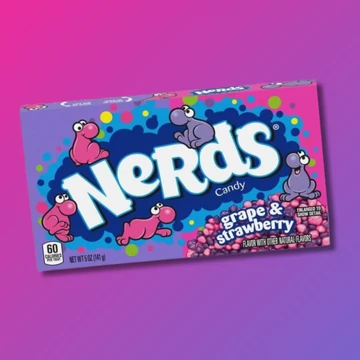 Wonka Nerds Grape and Strawberry szőlős-epres cukorka 141g