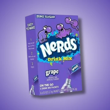 Nerds Drink Mix Grape szőlő ízű italpor családi kiszerelés 97g