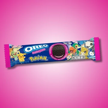 Oreo Strawberry Creme eper krémel töltött Pokémon keksz 119g