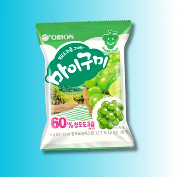 Orion Soft Juicy szőlő ízű koreai gumicukor 79g