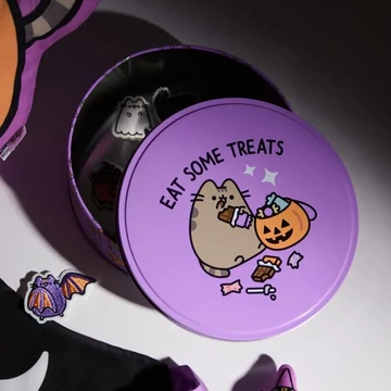 Pusheen Halloween-i fém tárolódoboz