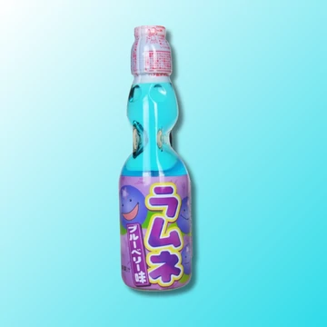 Hatakosen Ramune Áfonya ízű szénsavas japán üdítő 200ml
