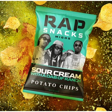 Rap Snacks Migos Sour Cream Ranch salátaöntetes amerikai chips 71g