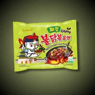 Samyang Buldak Jjajang feketebab és csirke ízű ramen 140g