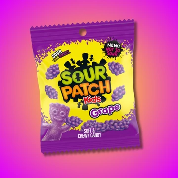 Sour Patch Kids Grape szőlő ízű savanyú gumicukor 102g