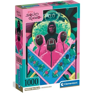 Squid Game 2 persely puzzle ajándék poszterrel 1000db