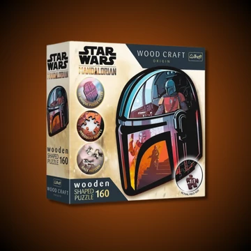 Star Wars Mandalorian sisak 3D fa puzzle 160db