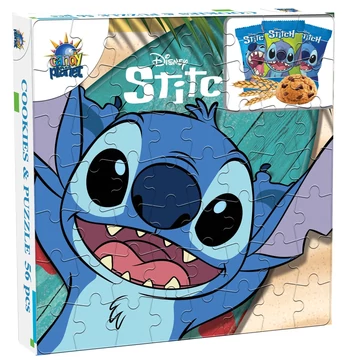 Stitch 56 darabos puzzle csokis sütivel 50g