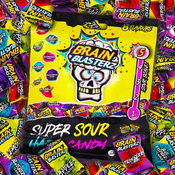 Brain Blasterz Super Sour extra savanyú cukor 100g