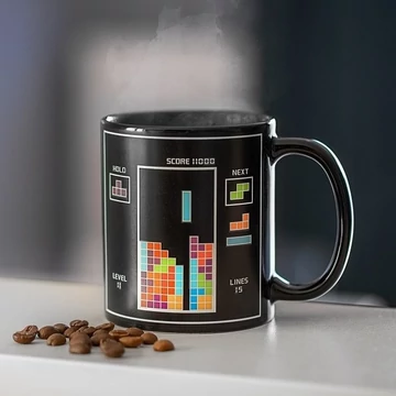 Tetris hőre változó bögre