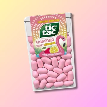 Tic Tac Flamingo cherry-limonádé ízesítésű limitált cukorka 18g