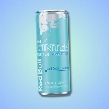 Red Bull Winter Edition Iced Cotton Candy vattacukor ízű zero energiaital 250ml
