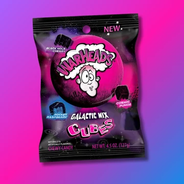 Warheads Galactic Mix Cubes savanyú gumicukor 127g