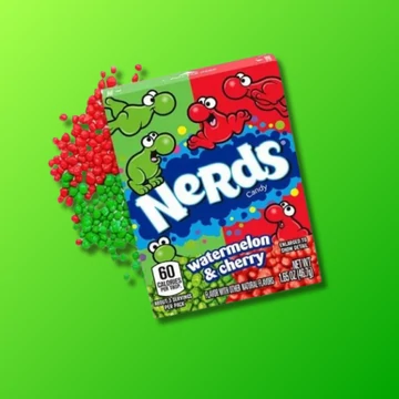 Wonka Nerds Watermelon Cherry cukorka 47g