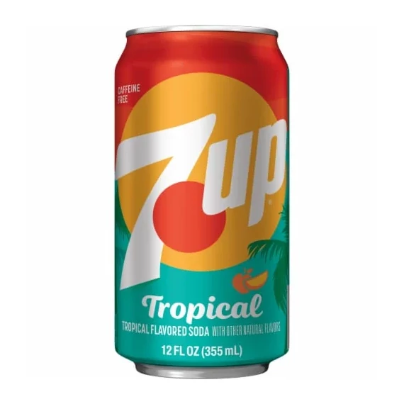 7up Tropical USA limited trópusi ízű szénsavas üdítőital 355ml