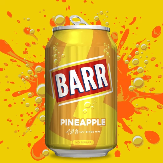 Barr Pineapple ananász ízű üdítőital 330ml